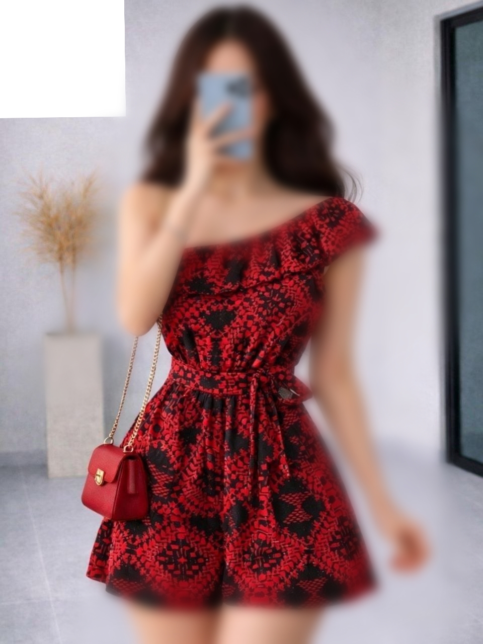 سارافون یقه رومی شرتکی دوخت مزونی